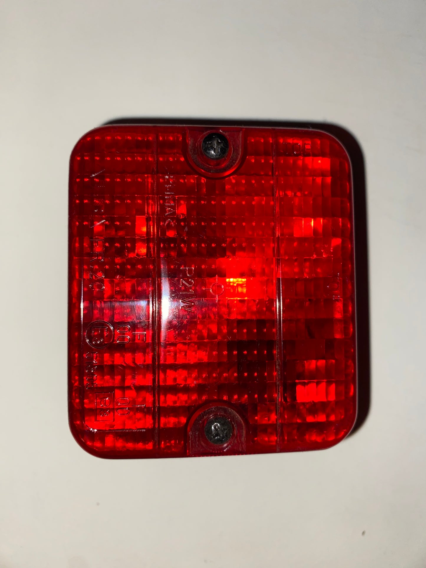 Trailer rear fog lamp square unit