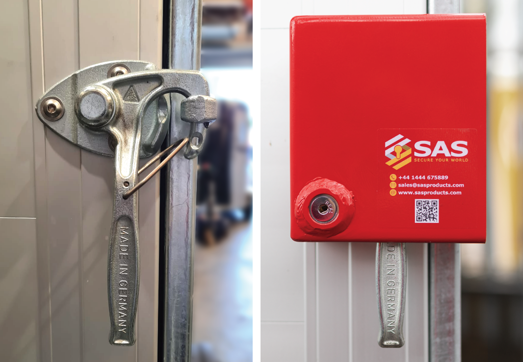 SAS rear door locks for Debon box trailers- matched pair