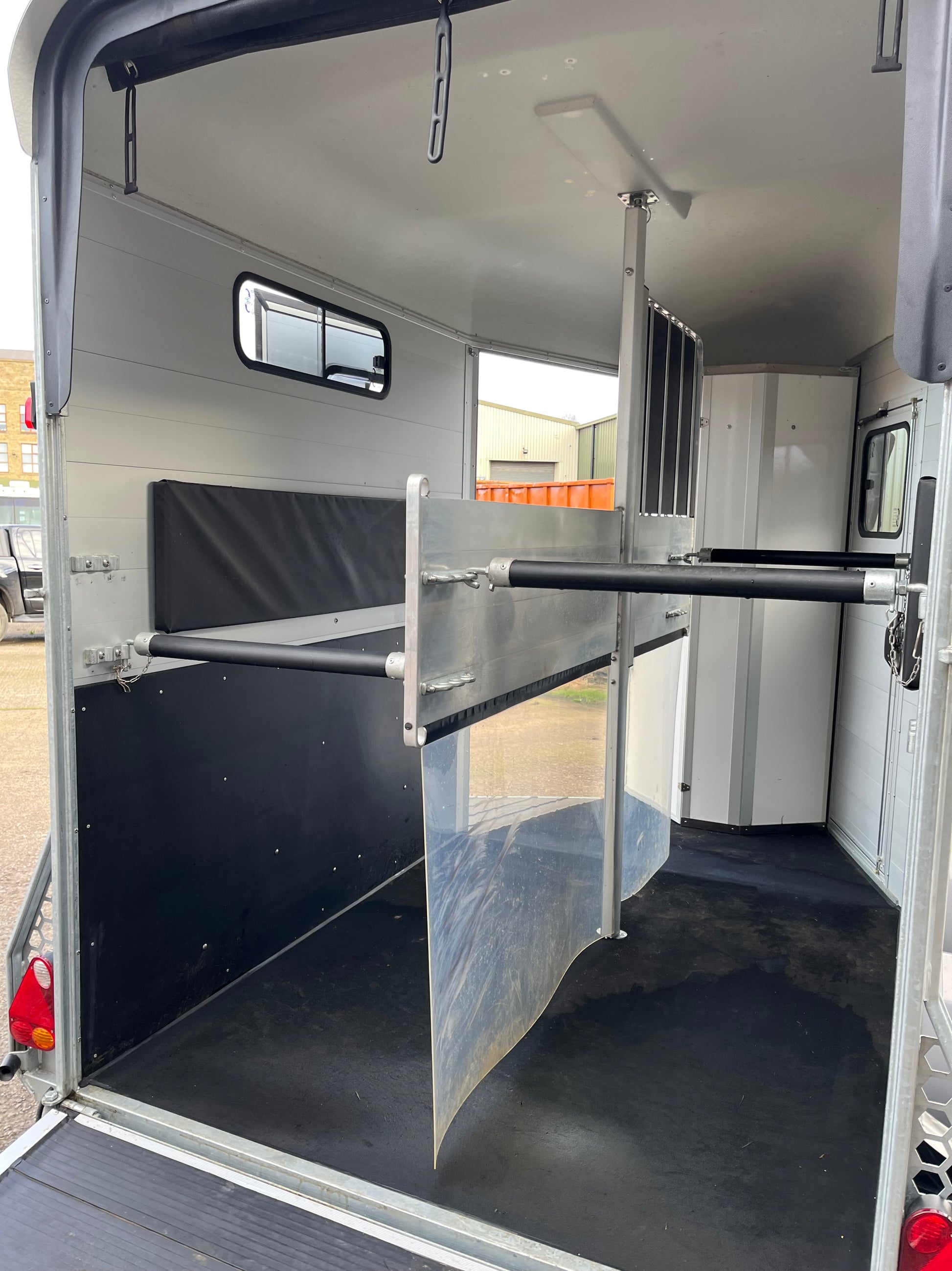 Interior of Cheval Liberté Touring Country Trailer with Centre Partition