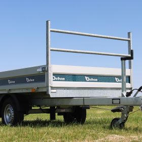 Debon PW0 1500 LUX electric rear tipping trailer single axle