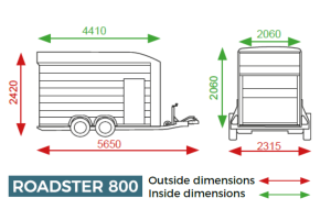 Debon C800 Box Trailer – Heavy-Duty, Twin Axle Braked Trailer for Commercial Use