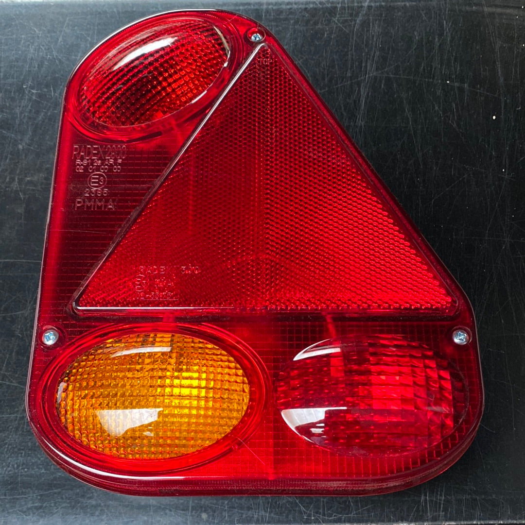 12V rear light unit right rear triangle for trailer