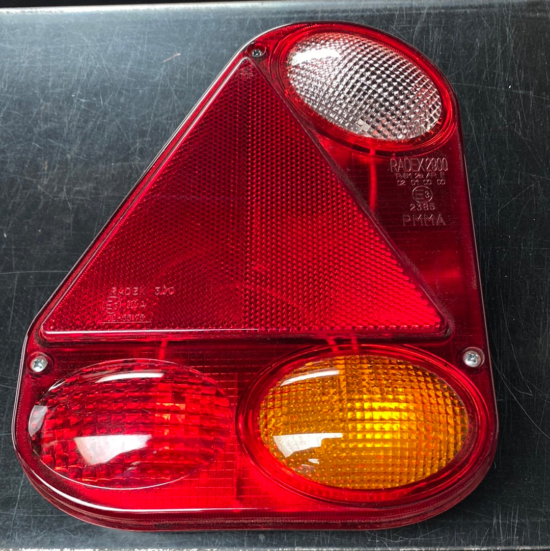 12V rear light unit left rear triangle for trailer
