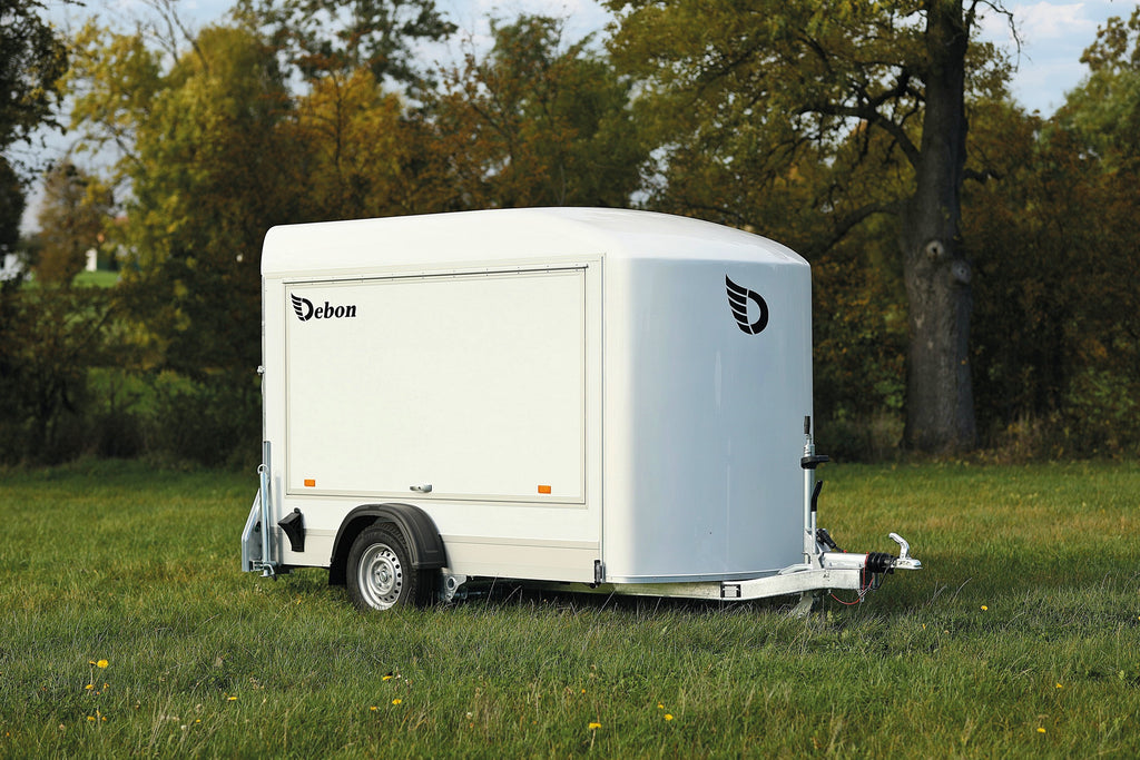 Debon C300 Box Trailer With Side Opening Hatch.