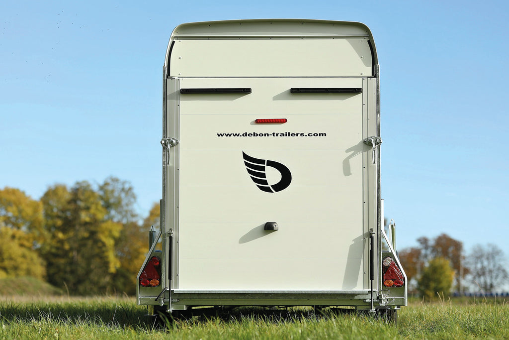 Debon C300 Box Trailer With Side Opening Hatch.