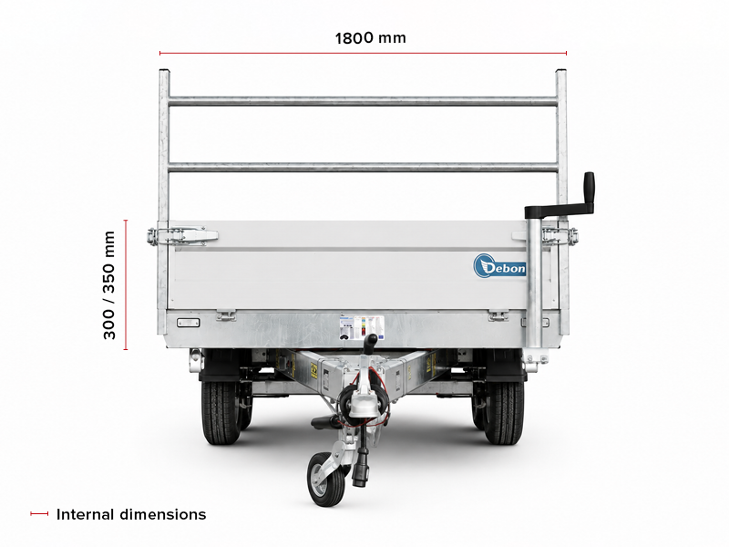 Debon PW2.4 Three Way Tipper Trailer