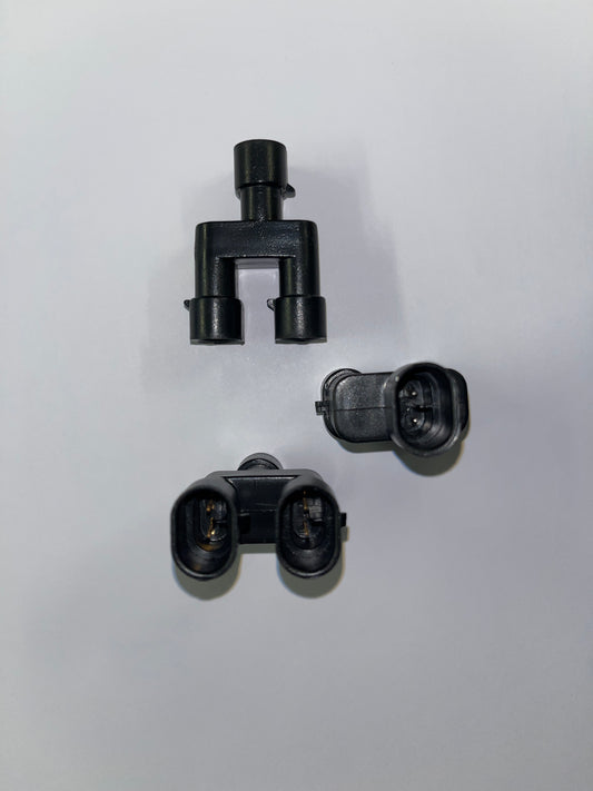 Superseal triple way Y - connector. 2 pin.