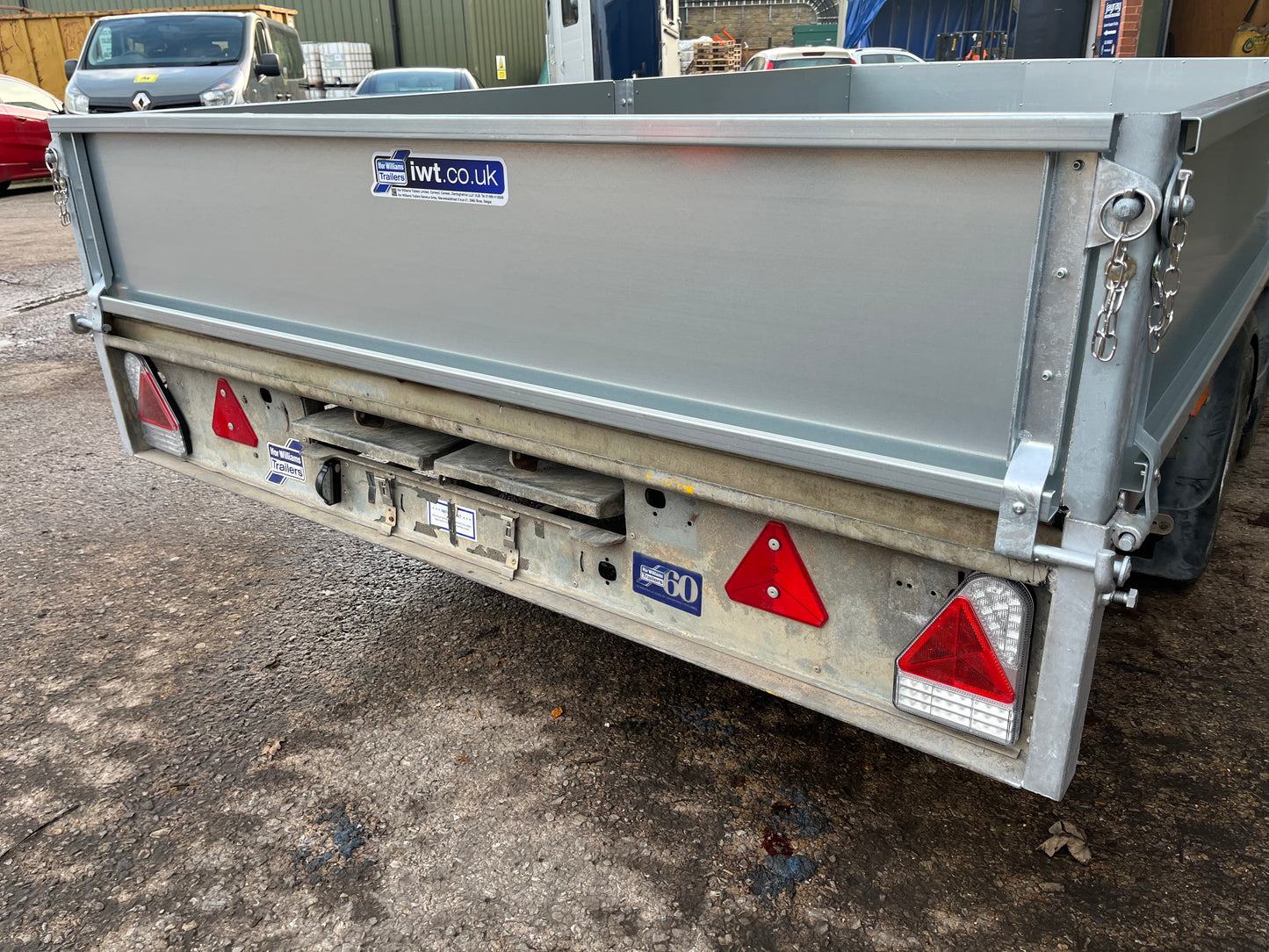 Ifor Williams LM126 12x6ft Flatbed Trailer. Twin axle with ramps.