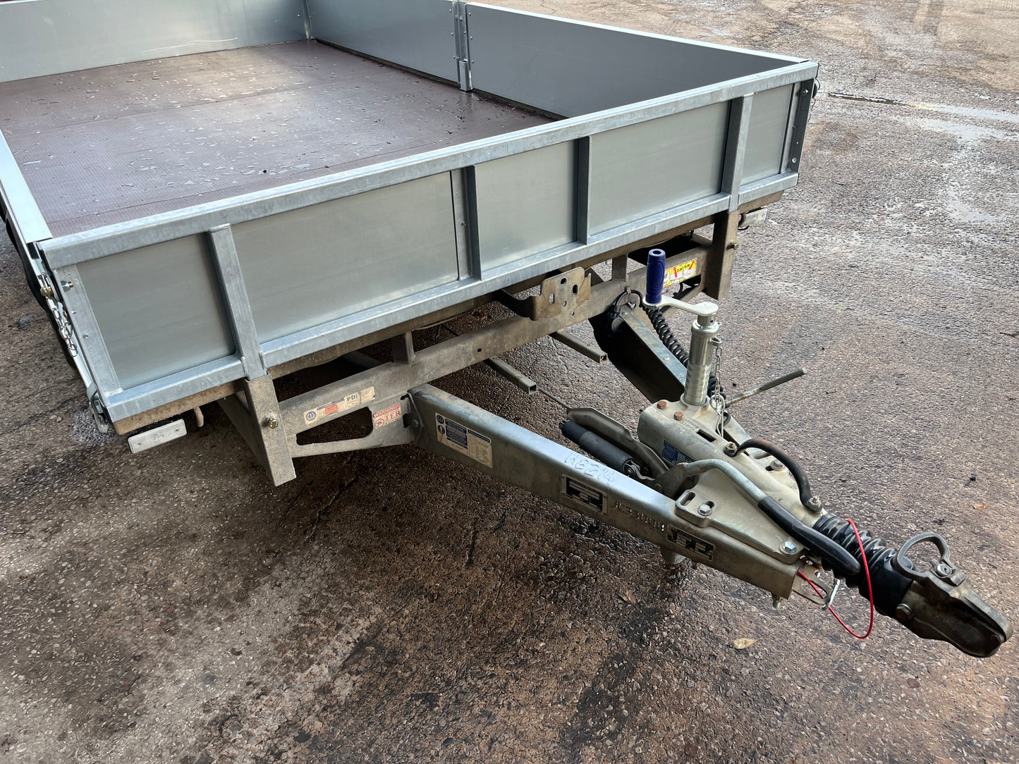 Ifor Williams LM126 12x6ft Flatbed Trailer. Twin axle with ramps.