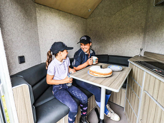 Cheval Liberté Maxi Living - Iconic. Premium 3 horse trailer with luxury for overnight stays.