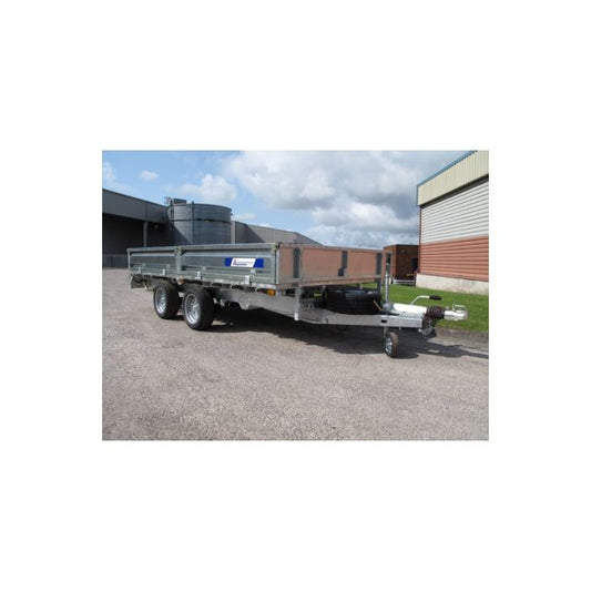 Indespension Braked 12'x6'6" Twin Axle Flatbed Trailer