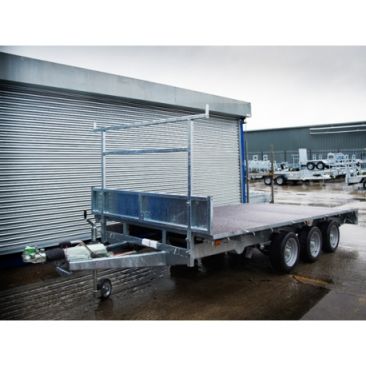 Indespension Braked 14'x6'6" Triple Axle Flatbed Trailer