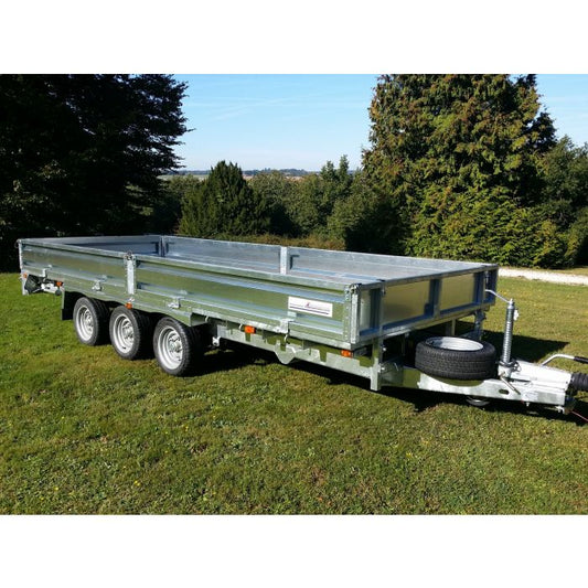 Indespension Braked 16'x6'6" Triple Axle Flatbed Trailer