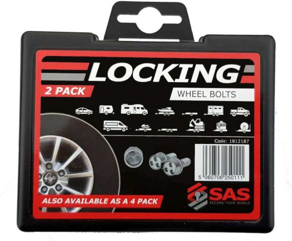 SAS M12x1.5 Locking Wheel Bolts - 2 Pack
