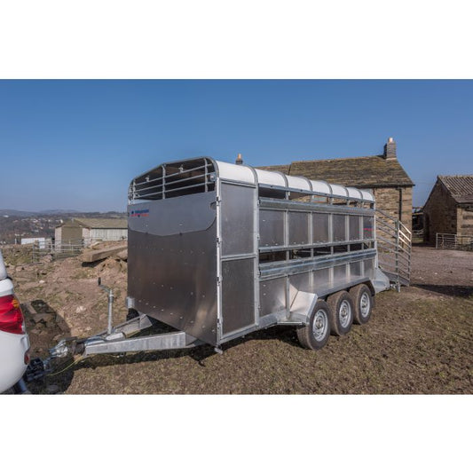 Indespension Triple Axle 14'x6'x6'H Livestock Cattle/Sheep Spec Trailer