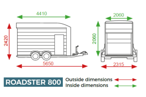 Debon C800 Box trailer