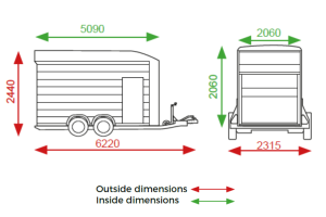 Debon C900 Box trailer