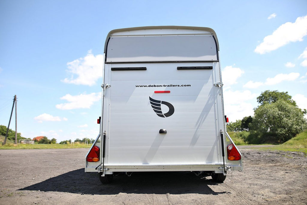 Debon C500 Box Trailer With Side Opening Hatch.