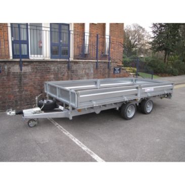 Indespension Braked 16'x6'6" Twin Axle Flatbed Trailer